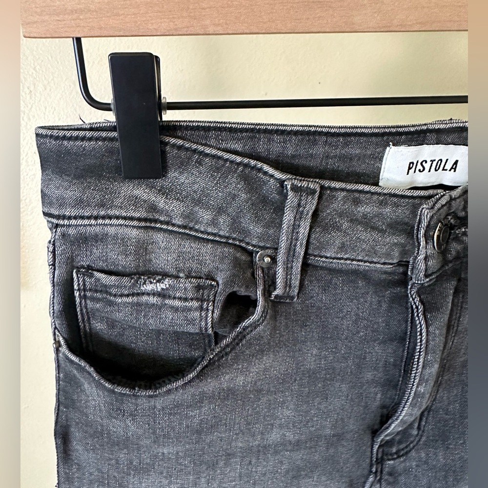 Pistola Dana Bootcut Jeans in Washed Black Size 26 - Picture 6 of 12